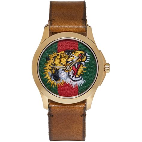 ladies gucci tiger watches|Gucci tiger button up.